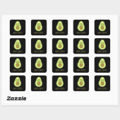 Leuke quote Gezegde Avo Cato Humor Cat Avocado Vierkante Sticker (Vel)