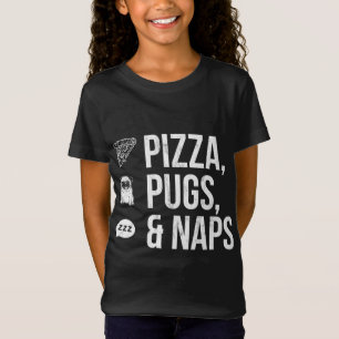 Leuke Quote Pizza Pugs en Naps T-shirt