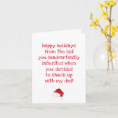 Leuke quote voor bonusmoeder kerstkaart kaart (Gele Bloem)