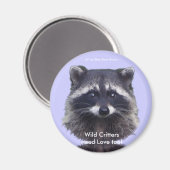 Leuke Raccoon Wildlife Magneten (Voorkant / Achterkant)