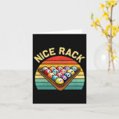 Leuke Rack Funny Biljart Speler Pool Bill Kaart (Gele Bloem)