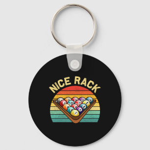 Leuke Rack Funny Biljart Speler Pool Bill Sleutelhanger
