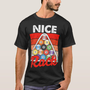 Leuke Rack Grappige Biljart Speler Pool Biljart Vi T-shirt