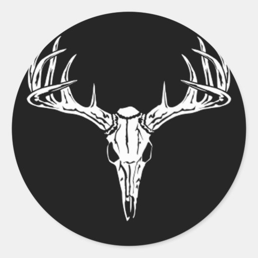 Leuke Rack-Trophy Buck-Deer Rack Ronde Sticker (Voorkant)