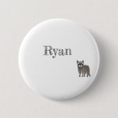 Leuke Racoon Button (Voorkant)