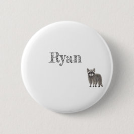 Leuke Racoon Button