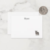 Leuke Racoon Note Kaart Notitiekaartje (Voorkant / Achterkant in situ)