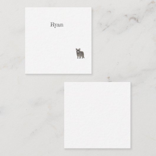 Leuke Racoon Note Kaart Notitiekaartje (Voorkant / Achterkant)