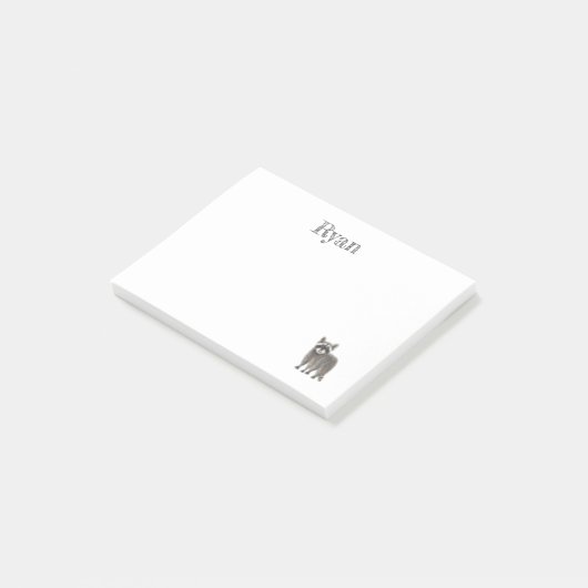 Leuke Racoon Post-it notities Post-it® Notes (Schuin)