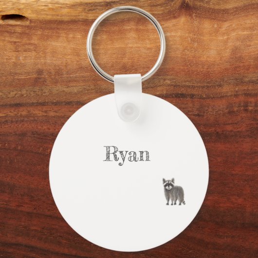 Leuke Racoon Sleutelhanger (Voorkant)