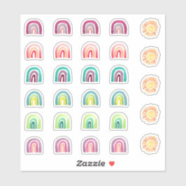 Leuke Rainbows & Zonnen Studenten en Leraren Sticker