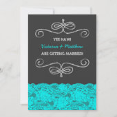 Leuke Redneck  krijtbord bruiloft Kaart (Voorkant)