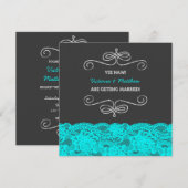 Leuke Redneck  krijtbord bruiloft Kaart (Voorkant / Achterkant)