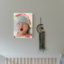 Leuke Regenboog Baby Foto Kwekerij Decor Canvas