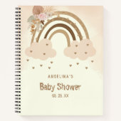 Leuke Regenboog Baby shower Gift List Notitieboek (Voorkant)