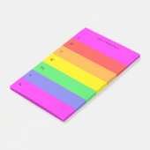 Leuke Regenboog Custom Planner Gekleurd Post-it® Notes (Schuin)