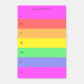 Leuke Regenboog Custom Planner Gekleurd Post-it® Notes (Voorkant)