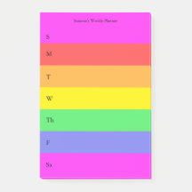 Leuke Regenboog Custom Planner Gekleurd