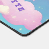 Leuke Regenboog Eenhoorn Meisje Gepersonaliseerde  Bureaumat (Hoek)