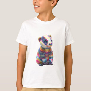Leuke Regenboog Gestreepte Das Kinderen T-shirt