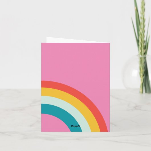 Leuke Regenboog Geweldig Kaart (Achterkant)
