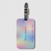 Leuke regenboog gradiënt veelkleurig bagagelabel (Voorkant (verticaal))