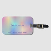 Leuke regenboog gradiënt veelkleurig bagagelabel (Voorkant (horizontaal))