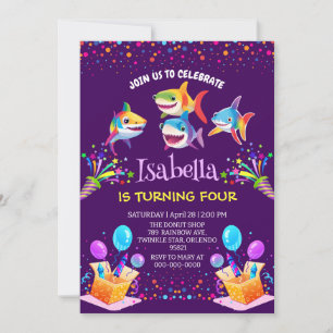 Leuke regenboog haai ballon verjaardag party jonge