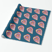 Leuke regenboog hart liefde boho cadeaupapier (Uitgerold)