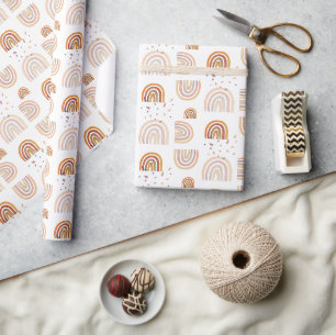 Leuke Regenboog Herfst Pastel Kleuren Waterverf Cadeaupapier