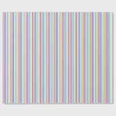 Leuke Regenboog Kleuren Gestreept Cadeaupapier (Vlak)