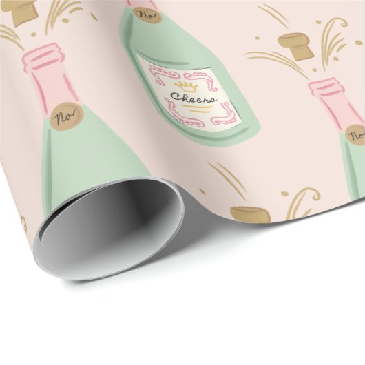 Leuke regenboog kleurrijke Campagne Cadeaupapier (Rol Hoek)