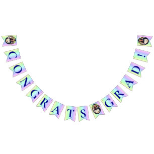 Leuke, regenboog kleurrijke strepen Afstuderen Fot Vlaggetjes