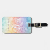 Leuke Regenboog Knikkers Bagage Label (Voorkant horizontaal)