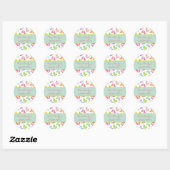 Leuke Regenboog Kuikens Pasen Party Favor Sticker (Vel)