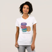 Leuke regenboog macarons in Waterverf T-shirt (Voorkant volledig)