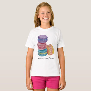 Leuke regenboog macarons in Waterverf T-shirt