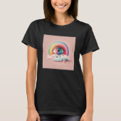 Leuke regenboog oogillustratie Kleurrijke tranen u T-shirt (Voorkant)