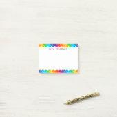 Leuke Regenboog Puzzelstukken Onderwijzers Naam Post-it® Notes (Op bureau)