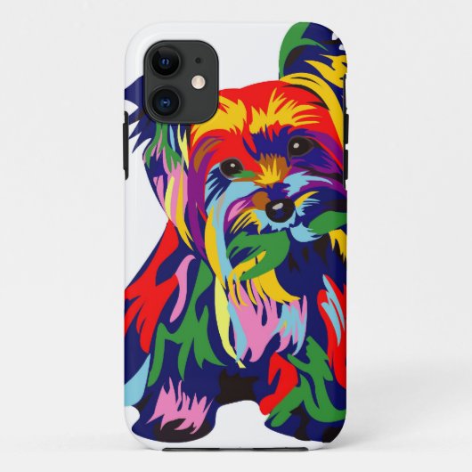 Leuke Regenboog Yorkie Case-Mate iPhone Case (Achterkant)