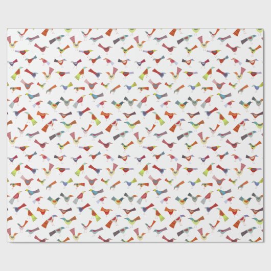 Leuke regenboogvogel cadeaupapier (Vlak)