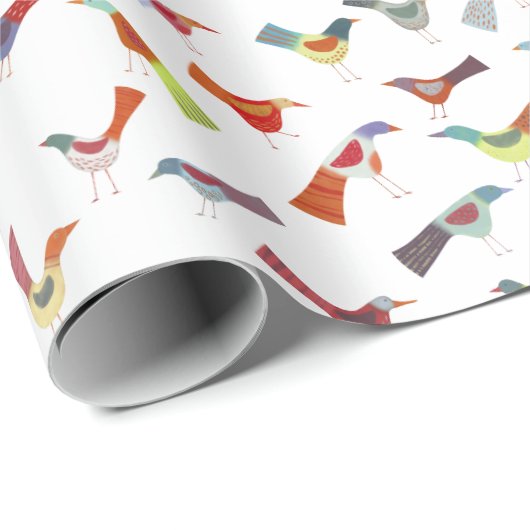 Leuke regenboogvogel cadeaupapier (Rol Hoek)