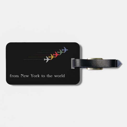 leuke reis bagagelabel (Achterkant horizontaal)