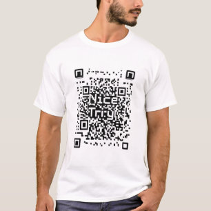 "LEUKE REIS" QR-code voor T-shirt