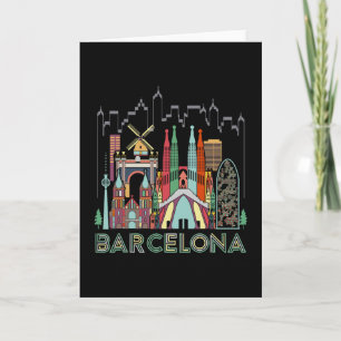 Leuke reis Spanje Rcelona vakantie cadeau ontwerpi Kaart