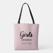 Leuke reisbestemming voor een meisjesweekend met b tote bag (Achterkant)