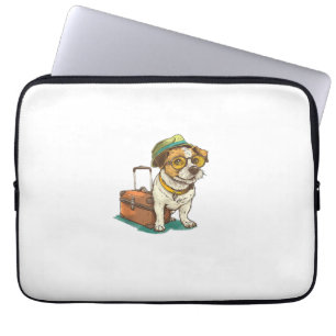 Leuke Reizende Hond met Tas Graphic voor Koffer Lo