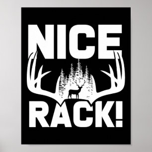 Leuke rek gewei hert grappig jagen jager humor poster