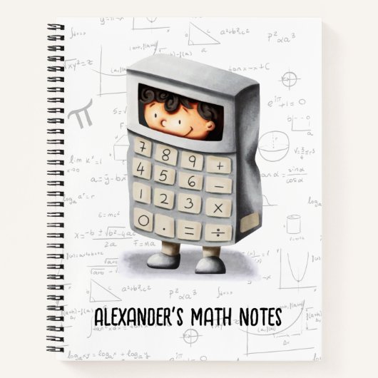 Leuke Rekenmachine Kid Wiskunde Notitieboek (Voorkant)