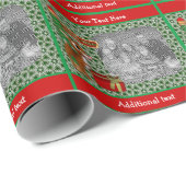 Leuke rendieren noordpool uw foto kerst cadeaupapier (Rol Hoek)